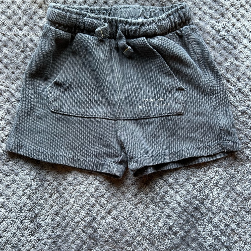 Zara Charcoal Kids Shorts